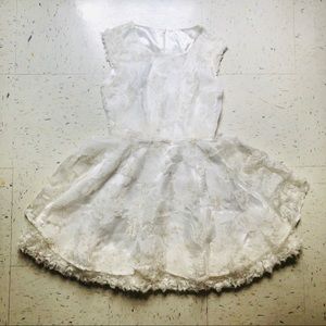 3/$25 White Floral Mini Dress